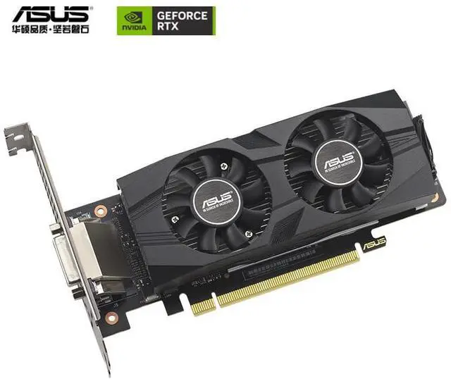 Alt view image 3 of 7 - ASUS LP-BRK NVIDIA GeForce RTX 3050 6GB OC Edition Gaming Graphics Card - PCIe 4.0, 6GB GDDR6 Memory, HDMI 2.1, DisplayPort 1.4a, Axial-tech Fan Design, 0dB Technology, RTX3050-O6G-LP-BRK