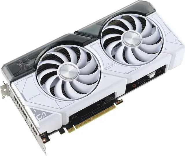 Alt view image 2 of 7 - ASUS Dual GeForce RTX 4070 SUPER White Edition (PCIe 4.0, 12GB GDDR6X, DLSS 3, HDMI 2.1a, DisplayPort 1.4a, 2.56-slot design, Axial-tech fan design, Auto-Extreme Technology) DUAL-RTX4070S-12G-WHITE