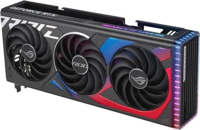 Alt view image 7 of 7 - ASUS ROG Strix GeForce RTX 4070 SUPER OC Edition Gaming Graphics Card (PCIe 4.0, 12GB GDDR6X, DLSS 3, Massive vented backplate, Power sensing, Aura Sync) ROG-STRIX-RTX4070S-O12G-GAMING