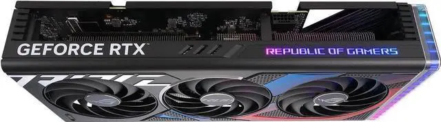 Alt view image 5 of 7 - ASUS ROG Strix GeForce RTX 4070 SUPER Gaming Graphics Card (PCIe 4.0, 12GB GDDR6X, DLSS 3, HDMI 2.1a, DisplayPort 1.4a, Aura Sync) ROG-STRIX-RTX4070S-12G-GAMING
