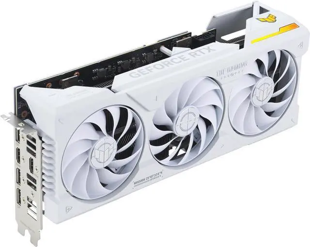 Alt view image 4 of 7 - ASUS TUF Gaming NVIDIA GeForce RTX 4070 Ti OC White Edition Gaming Graphics Card (PCIe 4.0, 12GB GDDR6X, HDMI 2.1a, DisplayPort 1.4a) TUF-RTX4070TI-O12G-WHITE-GAMING