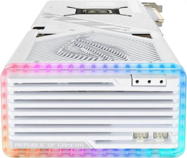 Alt view image 4 of 7 - ASUS ROG Strix GeForce RTX 4080 White Edition Gaming Graphics Card (PCIe 4.0, 16GB GDDR6X, HDMI 2.1a, DisplayPort 1.4a) ROG-STRIX-RTX4080-16G-WHITE