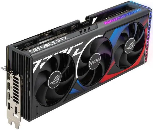 Alt view image 4 of 7 - ASUS ROG Strix GeForce RTX 4090 Gaming Graphics Card (PCIe 4.0, 24GB GDDR6X, HDMI 2.1a, DisplayPort 1.4a) ROG-STRIX-RTX4090-24G-GAMING