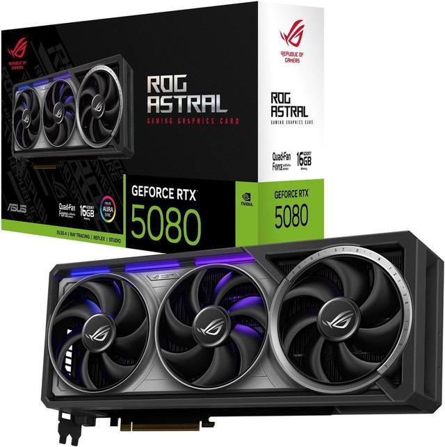 Main image of ASUS ROG Astral GeForce RTX 5080 16GB 256-Bit GDDR7 PCI Express 5.0 DLSS 4.0 Graphics Card ROG-ASTRAL-RTX5080-16G-GAMING