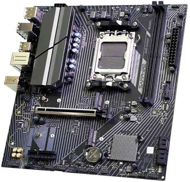 Alt view image 5 of 7 - Sapphire Tech PULSE B650M E AM5 Motherboard & Ryzen 5 7500F 6-Core CPU Combo | PCIe 5.0 M.2, DDR5 7400+ OC, 7+2+1 Power Phase, Wi-Fi 6, Budget Gaming Bundle