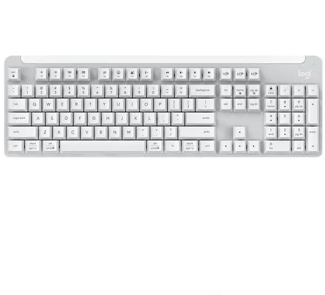 Alt view image 2 of 7 - Logitech Mouse & Key Set, K865 Wireless Keyboard & Mouse Combo (White) - Silent Typing, 10m Range, Multi-Device Switching for Home/Office