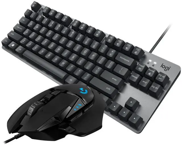 Main image of Logitech Mouse & Key Set, K835 Mechanical Keyboard (Black) + G502 HERO Gaming Mouse (25K DPI) - Wired Combo with RGB, 11 Customizable Buttons, Adjustable Weight