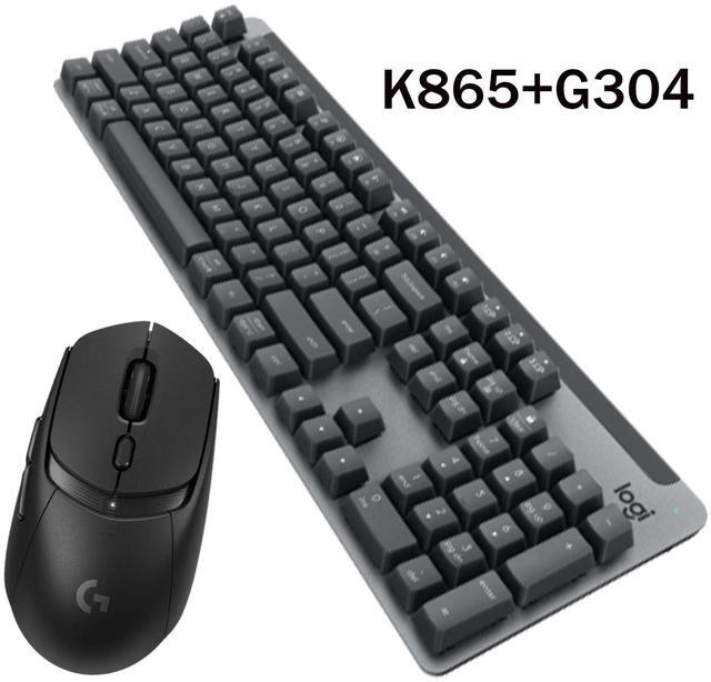 Alt view image 7 of 7 - Logitech Mouse & Key Set, K865 Bluetooth Keyboard + G309 Silent Mouse (Black) - Wireless Combo with USB-C Charging, 3-Device Connectivity