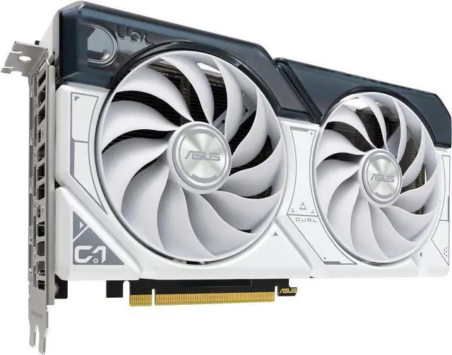 Alt view image 6 of 7 - ASUS Dual GeForce RTX 4060 Ti White Edition 8GB GDDR6 (PCIe 4.0, 8GB GDDR6, DLSS 3, HDMI 2.1, DisplayPort 1.4a, Axial-tech fan design, 0dB technology) DUAL-RTX4060TI-8G-WHITE