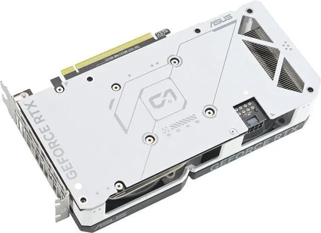 Alt view image 4 of 7 - ASUS Dual GeForce RTX 4060 Ti White Edition 8GB GDDR6 (PCIe 4.0, 8GB GDDR6, DLSS 3, HDMI 2.1, DisplayPort 1.4a, Axial-tech fan design, 0dB technology) DUAL-RTX4060TI-8G-WHITE