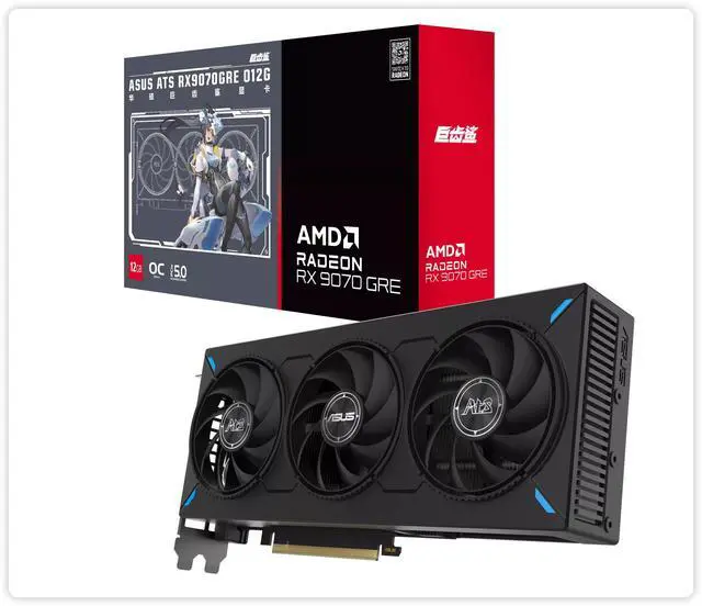 Main image of ASUS ATS Radeon RX 907016GB 256-Bit GDDR6 PCI Express 5.0 RDNA 4 Graphics Card ATS-RX9070GRE-O12G