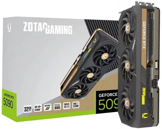 Alt view image 7 of 7 - ZOTAC SOLID  GeForce RTX 5090 32GB 512-Bit GDDR7 PCI Express 5.0 x16 DLSS 4.0 Video Card ZOTAC GEFORCE RTX 5090 32GB SOLID