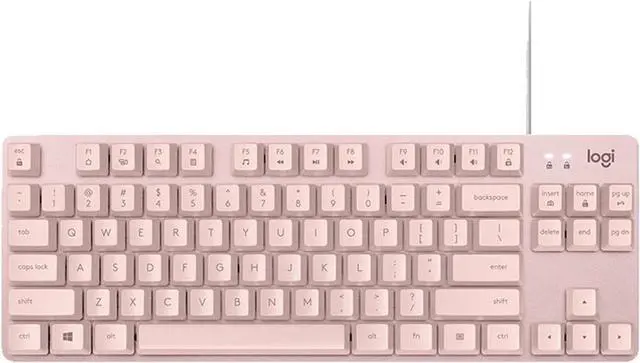 Main image of Logitech K835 TKL MECHANICAL Wired Mechanical Gaming Keyboard, Curved Keycaps, 84-Key Compact Design, Aluminum, 12 Dual Function FN Pushbuttons, PC/Mac Compatible - Pink