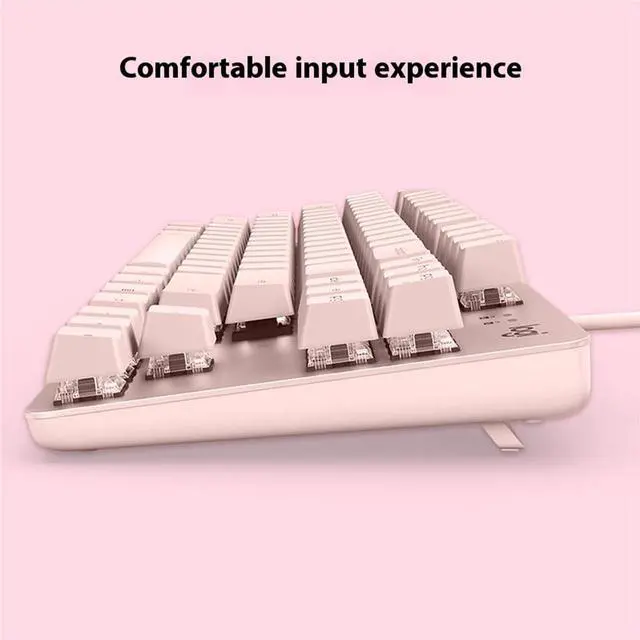 Alt view image 3 of 6 - Logitech K835 TKL MECHANICAL Wired Mechanical Gaming Keyboard, Curved Keycaps, 84-Key Compact Design, Aluminum, 12 Dual Function FN Pushbuttons, PC/Mac Compatible - Pink