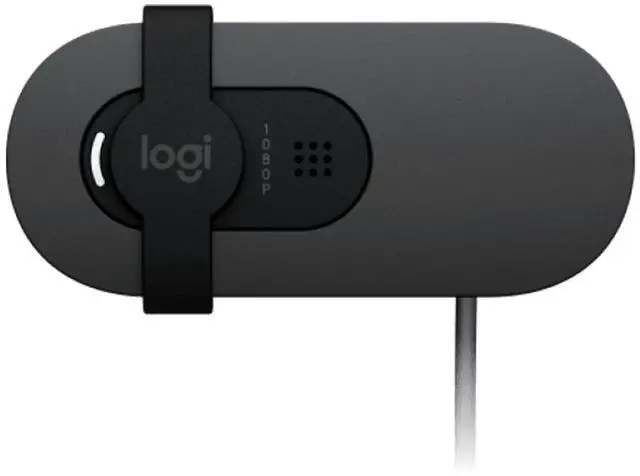Alt view image 3 of 7 - Logitech BRIO 90 Wired HD Webcam, 60 fps/1080p Live Streaming Camera with Auto Light Balancing, Integrated Privacy Lens Cap, Built-in Microphone, for Windows /macOS /ChromeOS, 2MP, Black