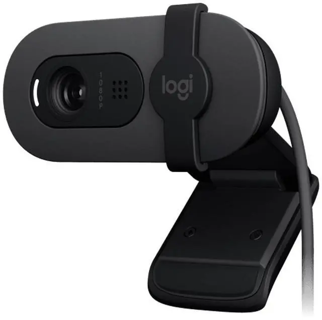 Alt view image 5 of 7 - Logitech BRIO 90 Wired HD Webcam, 60 fps/1080p Live Streaming Camera with Auto Light Balancing, Integrated Privacy Lens Cap, Built-in Microphone, for Windows /macOS /ChromeOS, 2MP, Black