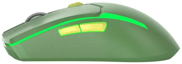 Alt view image 4 of 7 - FANTECH Wireless Gaming Mouse,Ergonomic Hand Grips,2.4 GHz wreless Fast charge,RGB Gamer Desk Laptop PC Gaming Mouse, for Windows 7/8/10/11/XP Vista Linux MacOs,Green