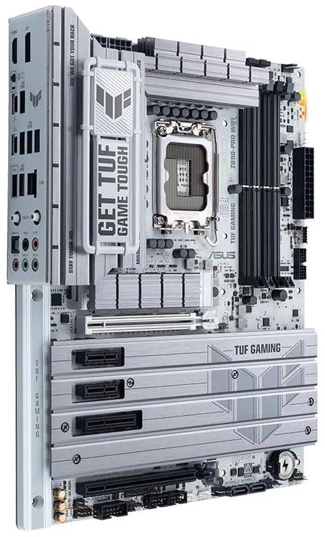 Alt view image 4 of 6 - ASUS TUF Gaming Z890-PRO WiFi Z890 LGA 1851 ATX Motherboard, Intel® Core Ultra Series 2 Ready, Advanced AI PC-Ready, 16+1+2+1 Stages, DDR5, PCIe® 5.0, Thunderbolt 4 Type-C, 4X M.2, Wi-Fi 7, 2.5Gb