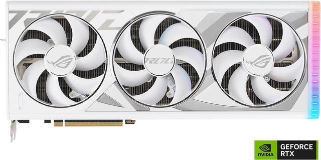 Main image of ASUS ROG Strix GeForce RTX 4090 White Edition Gaming Graphics Card (PCIe 4.0, 24GB GDDR6X, HDMI 2.1a, DisplayPort 1.4a) ROG-STRIX-RTX4090-24G-WHITE