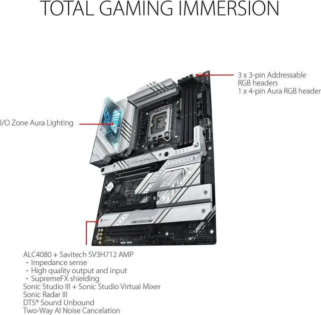 Alt view image 4 of 7 - ASUS ROG Strix Z790-A Gaming WiFi D4 LGA1700(Intel 14th& 13th & 12th Gen) ATX gaming motherboard(16+1 power stages,DDR4,4xM.2 slots, PCIe® 5.0,WiFi 6E,USB 3.2 Gen 2x2 Type-C® with PD 3.0 up to 30W)
