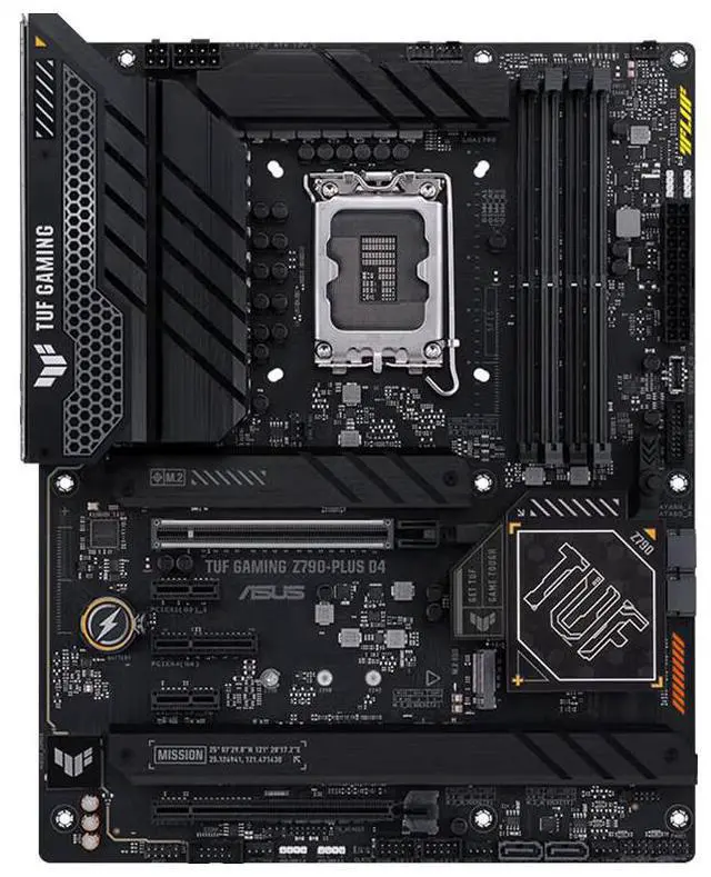 Alt view image 2 of 7 - ASUS TUF Gaming Z790-Plus WiFi D4 LGA 1700(Intel14th & 13th &12th Gen) ATX gaming motherboard(PCIe 5.0, DDR4,4xM.2 Slots,16+1 DrMOS, WiFi 6,Intel 2.5Gb LAN, front USB 3.2 Gen 2 Type-C®, Thunderbolt 4(