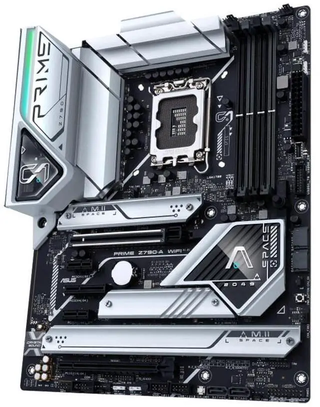 Alt view image 4 of 13 - ASUS Prime Z790-A WiFi 6E LGA 1700(Intel®14th &13th&12th Gen) ATX motherboard (16+1 DrMOS,PCIe 5.0,DDR5,4x M.2 slots,Intel® 2.5 Gb LAN,USB 3.2 Gen 2 front panel Type-C,Thunderbolt 4(USB4),DP,Aura Syn