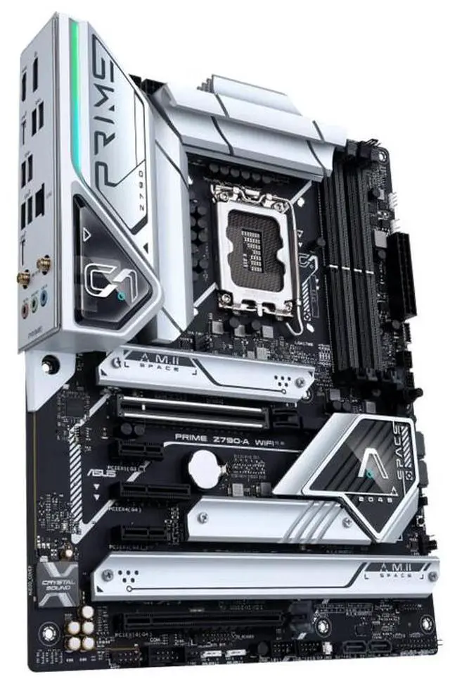 Alt view image 3 of 13 - ASUS Prime Z790-A WiFi 6E LGA 1700(Intel®14th &13th&12th Gen) ATX motherboard (16+1 DrMOS,PCIe 5.0,DDR5,4x M.2 slots,Intel® 2.5 Gb LAN,USB 3.2 Gen 2 front panel Type-C,Thunderbolt 4(USB4),DP,Aura Syn