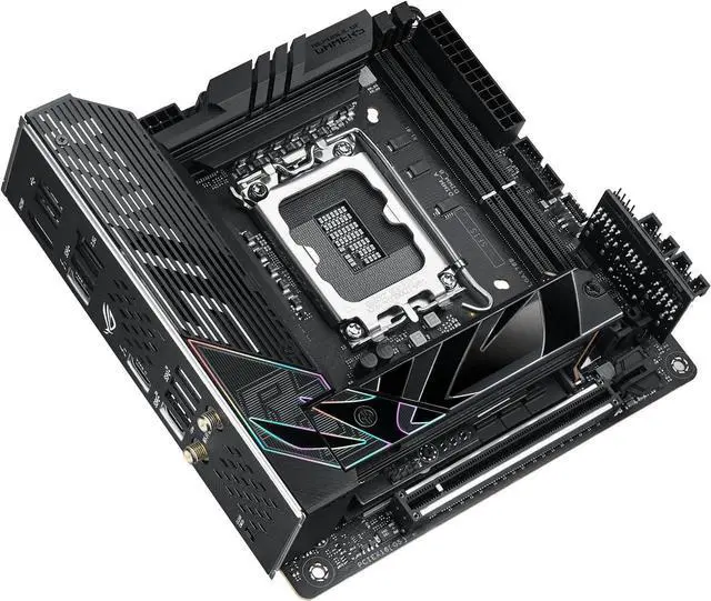 Alt view image 5 of 7 - ASUS ROG Strix Z790-I Gaming WiFi 6E LGA 1700 (Intel 14th & 13th & 12th Gen) mini-ITX gaming motherboard (PCIe 5.0,DDR5,10+1 power stages,Thunderbolt 4,2.5 Gb LAN,USB 3.2 Gen 2x2 front panel Type-C, 2