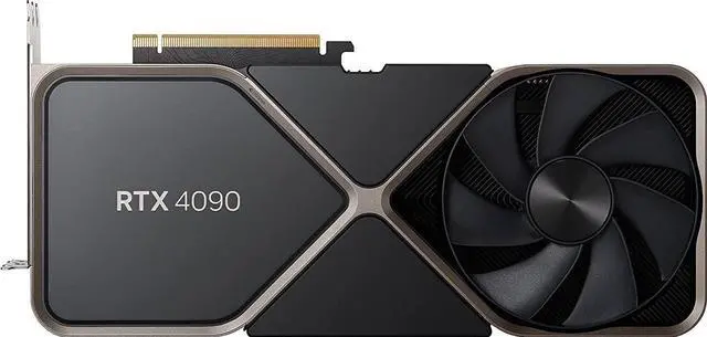 Main image of NVIDIA GeForce RTX 4090 Founders Edition Graphics Card 24GB GDDR6X - Titanium and Black