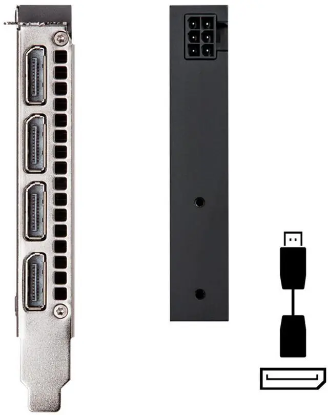 Alt view image 5 of 6 - NVIDIA RTX A4000 16G Single-slot Professional Graphics Card, Industrial Package, GDDR6 ECC Memory, 256-bit, Bandwidth 448 GB/s, DP1.4a X4, Modeling and Rendering, Film and Video Post-Production