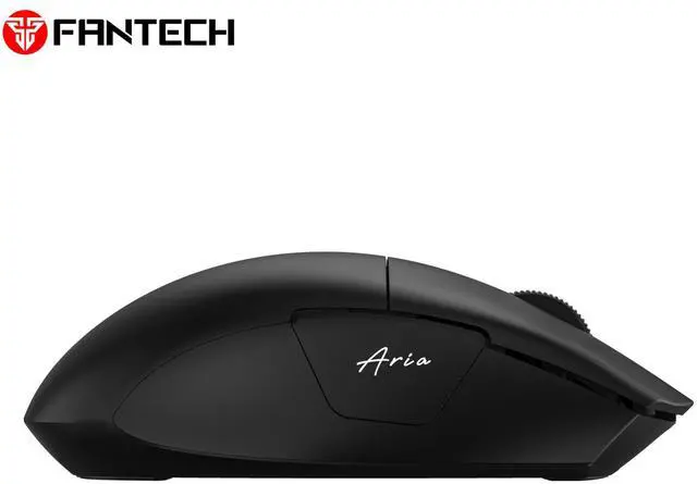 Alt view image 4 of 7 - FANTECH ARIA E XD7E Black Gaming Mouse - Huano Transparent Blue Shell Pink Dots,70Hours Battery Life,Pixart 3311 Sensor,Dual Mode Connectivity,12000DPI Adjustable,6 Buttons(Black)