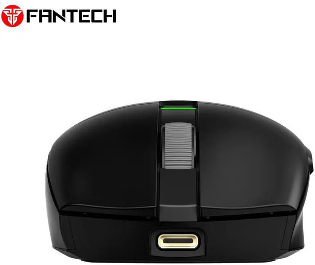 Alt view image 5 of 7 - FANTECH ARIA E XD7E Black Gaming Mouse - Huano Transparent Blue Shell Pink Dots,70Hours Battery Life,Pixart 3311 Sensor,Dual Mode Connectivity,12000DPI Adjustable,6 Buttons(Black)