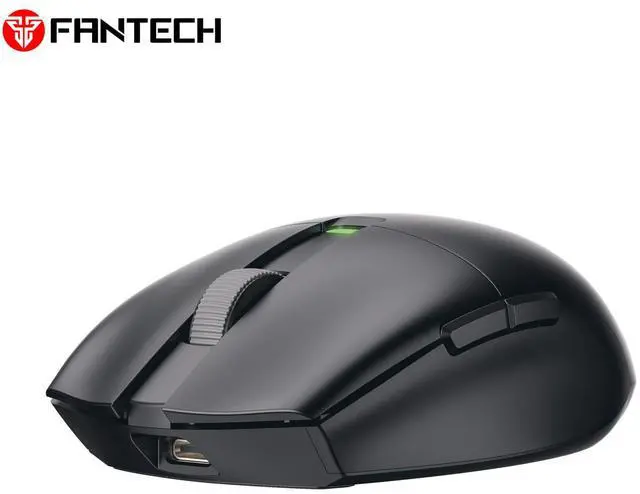 Alt view image 2 of 7 - FANTECH ARIA E XD7E Black Gaming Mouse - Huano Transparent Blue Shell Pink Dots,70Hours Battery Life,Pixart 3311 Sensor,Dual Mode Connectivity,12000DPI Adjustable,6 Buttons(Black)