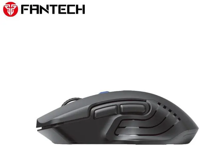 Alt view image 3 of 6 - FANTECH RAIGOR III WG12RS Black Gaming Mouse - 2000DPI, 2.4GHzWireless Connection, Huano Mute Clicks, Bulit-in Rechargeable Battery, 6 Buttons,Ergonomic Design for PC/Computer(Black)