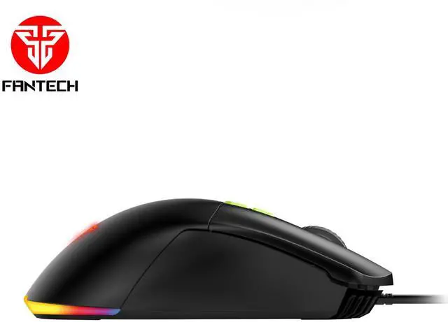 Alt view image 4 of 7 - FANTECH VENOM GO VX6 Black Wired Gaming Mouse,2400 DPI Adjustable, 7 Buttons,20 MILLION CLICKSRGB Lighting Effect, 7D Macro Function Performance,Ergonomic Design for PC/Computer (Black)