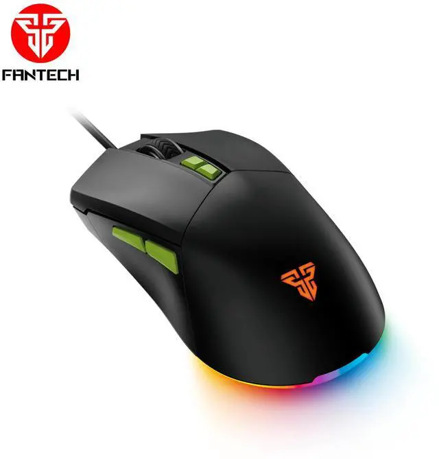 Alt view image 3 of 7 - FANTECH VENOM GO VX6 Black Wired Gaming Mouse,2400 DPI Adjustable, 7 Buttons,20 MILLION CLICKSRGB Lighting Effect, 7D Macro Function Performance,Ergonomic Design for PC/Computer (Black)