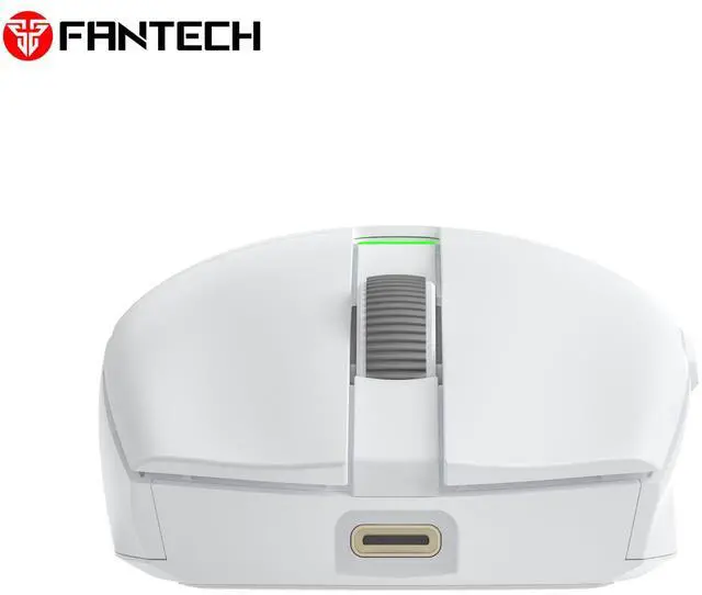 Alt view image 5 of 7 - FANTECH ARIA E XD7E White Gaming Mouse - Huano Transparent Blue Shell Pink Dots,70Hours Battery Life,Pixart 3311 Sensor,Dual Mode Connectivity,12000DPI Adjustable,6 Buttons(White)