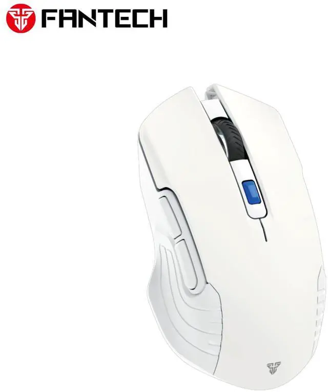 Alt view image 2 of 5 - FANTECH RAIGOR III WG12RS White Gaming Mouse - 2000DPI, 2.4GHzWireless Connection, Huano Mute Clicks, Bulit-in Rechargeable Battery, 6 Buttons,Ergonomic Design for PC/Computer(White)