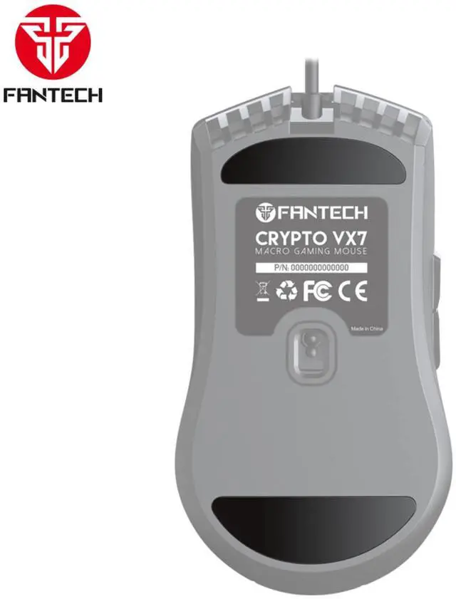 Alt view image 3 of 7 - FANTECH CRYPTO VX7 White Wired Gaming Mouse,8000 DPI Adjustable, 6 Buttons,10 MILLION CLICKSFantech CRYPTO VX7 designed with 4 lighting colors, Ergonomic Design for PC/Computer (White)