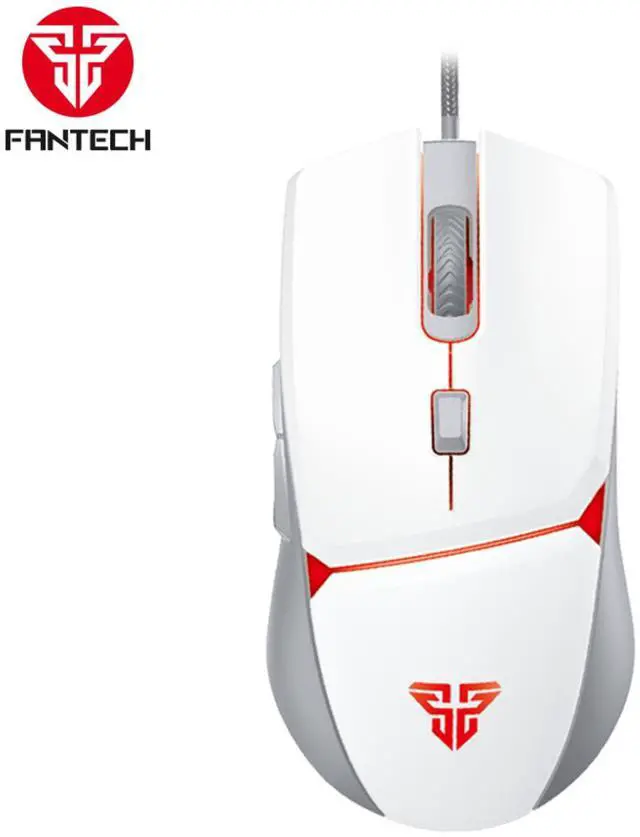 FANTECH CRYPTO VX7 White Wired Gaming Mouse,8000 DPI Adjustable, 6 Buttons,10 MILLION CLICKSFantech CRYPTO VX7 designed with 4 lighting colors, Ergonomic Design for PC/Computer (White)