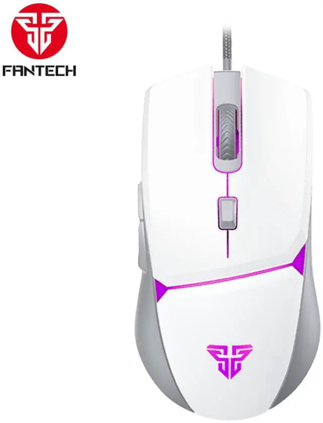 Alt view image 7 of 7 - FANTECH CRYPTO VX7 White Wired Gaming Mouse,8000 DPI Adjustable, 6 Buttons,10 MILLION CLICKSFantech CRYPTO VX7 designed with 4 lighting colors, Ergonomic Design for PC/Computer (White)