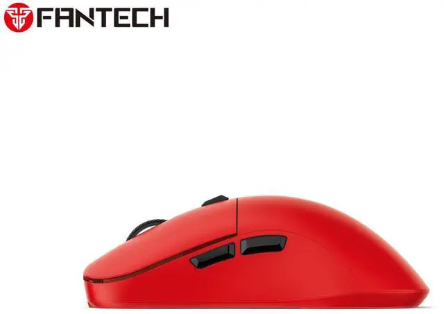 Alt view image 5 of 6 - FANTECH KANATA WIRELESS S WG9S Red Gaming Mouse - 12000 DPI, Dual Mode Connectivity,Huano Blue Shell White Dots,70+Hours Battery Life,Pixart 3311 Sensor,Ergonomic Design for PC/Computer(Red)