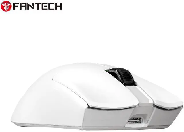 Alt view image 6 of 7 - FANTECH TANTO EWG13E Black Gaming Mouse - 12000DPI, 2.4GHzWireless Connection, Huano Transparent Green Shell White Dots,45Hours Battery Life,Supports RGBCharging Dock,Pixart 3311 Sensor(White)