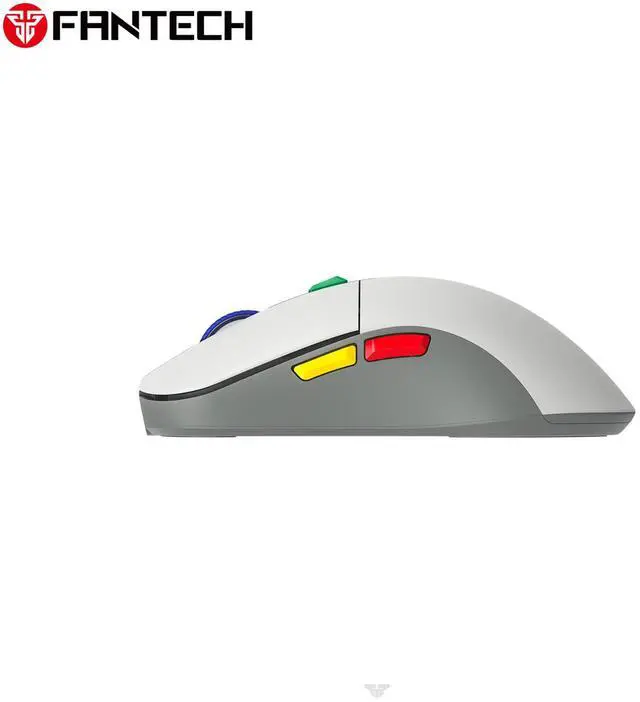 Alt view image 4 of 6 - FANTECH SUPER MAXFIT THEME KANATA WIRELESS S WG9S Grey Gaming Mouse - 12000 DPI,Huano Blue Shell White Dots,70+Hours Battery Life,Pixart 3311 Sensor,Ergonomic Design for PC/Computer(Grey)