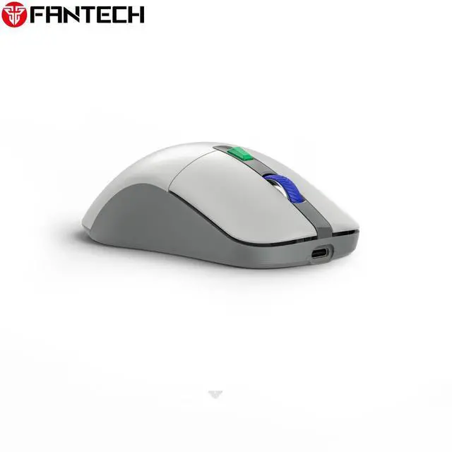 Alt view image 3 of 6 - FANTECH SUPER MAXFIT THEME KANATA WIRELESS S WG9S Grey Gaming Mouse - 12000 DPI,Huano Blue Shell White Dots,70+Hours Battery Life,Pixart 3311 Sensor,Ergonomic Design for PC/Computer(Grey)