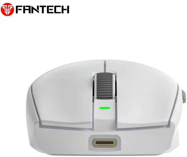 Alt view image 5 of 6 - FANTECHARIA II PRO XD7V2P Black Gaming Mouse - 53g,70Hours Battery Life,Pixart 3395 Sensor,Tri- Mode Connectivity,Ultra-Grippy coating,,Ergonomic Design for PC/Computer(White)