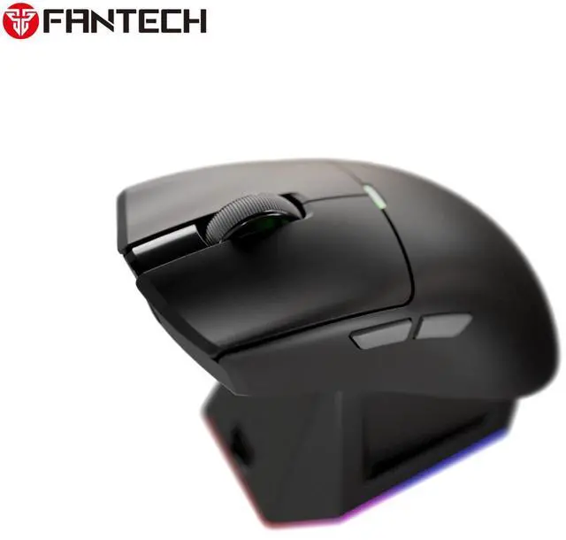 Alt view image 4 of 7 - FANTECH TANTO S WG13S Black Gaming Mouse - 26000DPI, 2.4GHz Tri-mode Connectivity, 44Hours Battery Life,Supports RGBCharging Dock,Pixart 3395 Sensor, Supports 8K Polling Rate(Black)