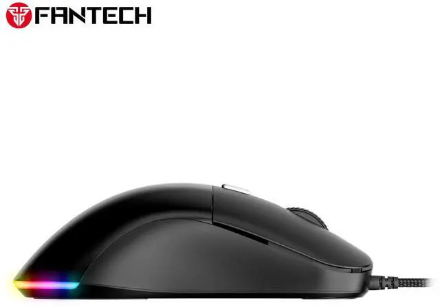 Alt view image 6 of 6 - FANTECH KANATA VX9S Black Wired Gaming Mouse, 7200 DPI Adjustable, 6 Buttons,Ambidextrous DesignRGB Lighting, Ergonomic Design for PC/Computer (Black)
