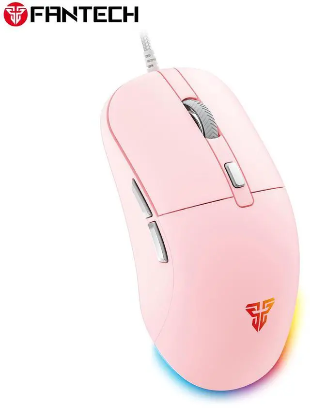 Alt view image 3 of 4 - FANTECH KANATA VX9S Pink Wired Gaming Mouse, 7200 DPI Adjustable, 6 Buttons,Ambidextrous DesignRGB Lighting, Ergonomic Design for PC/Computer (Pink)