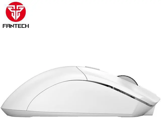 Alt view image 3 of 5 - FANTECH BLAKE Wireless WGC5S White Gaming Mouse - Huano Blue Shell White Dots,UpTo 70Hours,Pixart 3311 Sensor,6D Macro Function,12000DPI Adjustable,6 Buttons,Ergonomic Design(White)